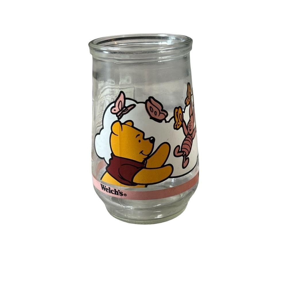 Vintage Welch's Disney Winnie the Pooh Grand Adventure Jelly Jar Glass #3